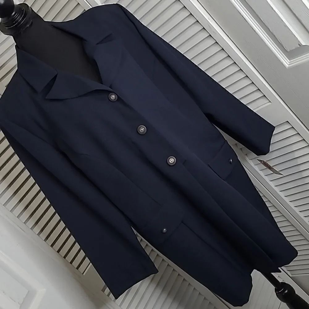 WillowRidge sz 20P midi dress coat navy